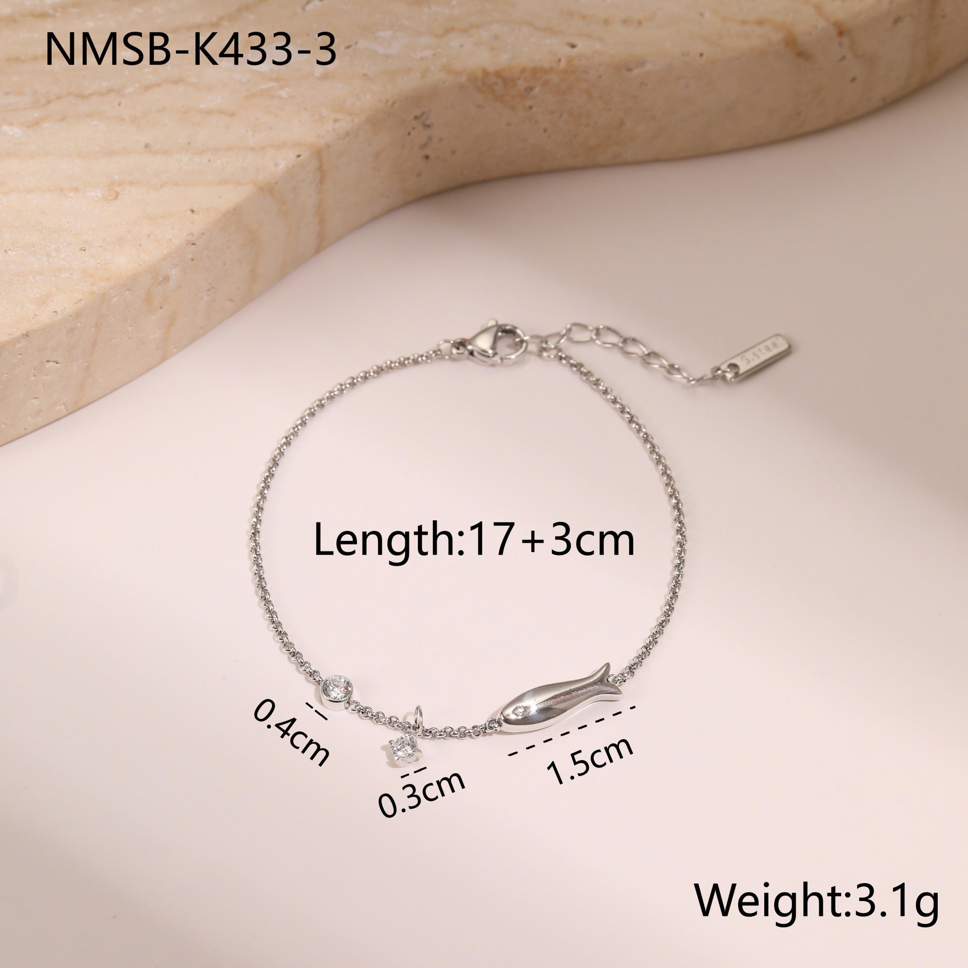 Titanium Steel Bracelet 18K Gold