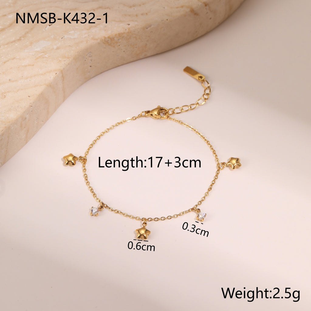 Titanium Steel Bracelet 18K Gold