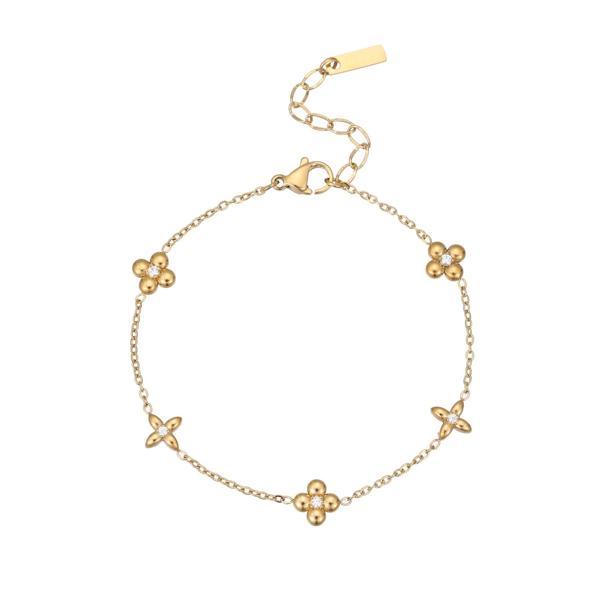 Titanium Steel Bracelet 18K Gold