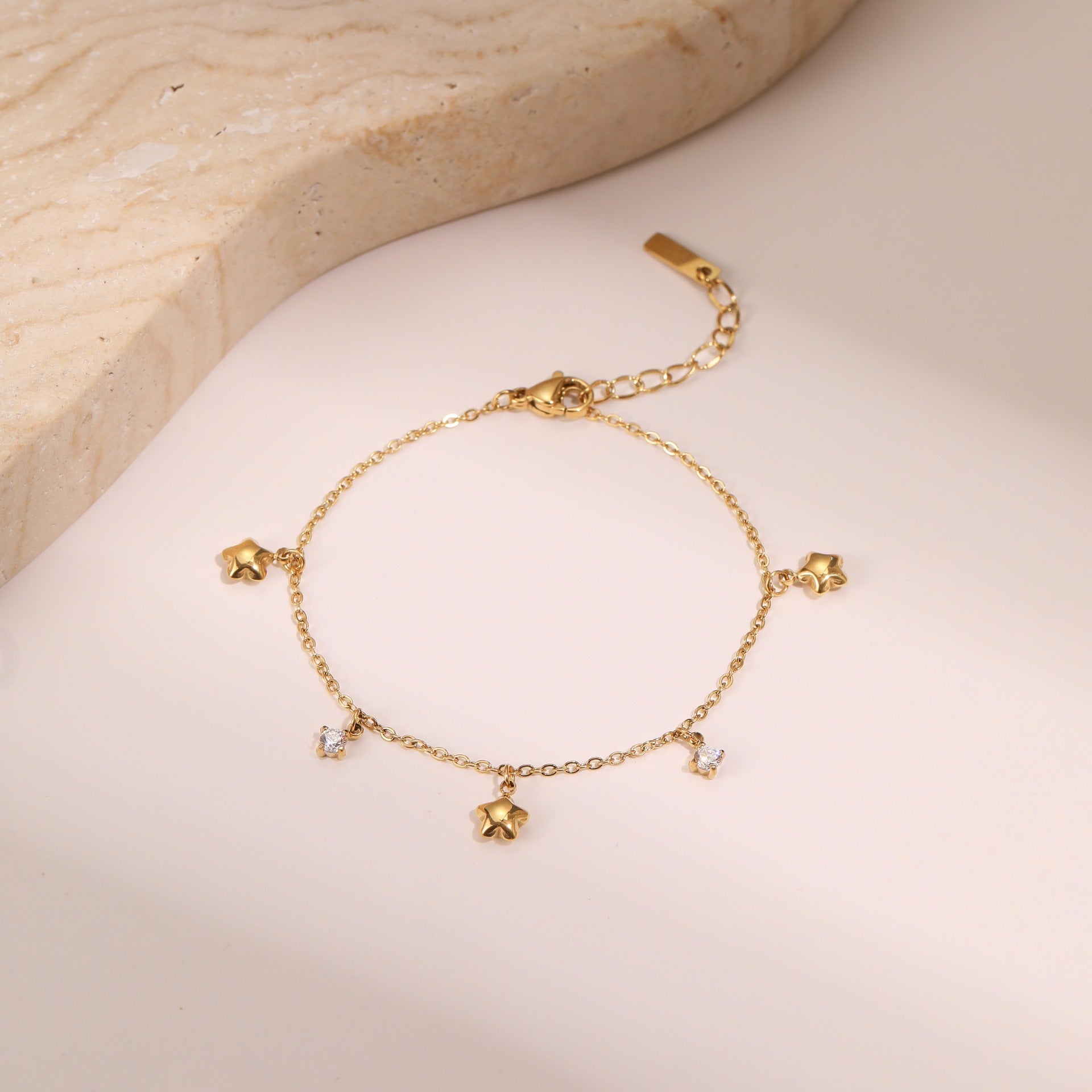 Titanium Steel Bracelet 18K Gold